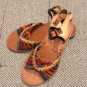 Mexican Handmade Sandals Leather Size 21cm/13.5 US